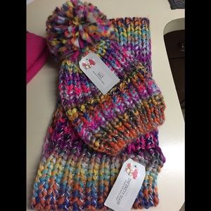 Girls hat & wrap scarf